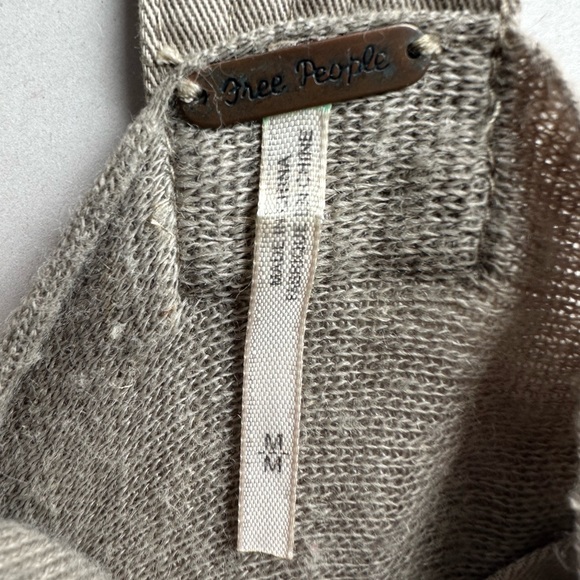 Free People Knit Apron Top With Criss Cross Open Back And Exaggerated Length - Picture 12 of 14